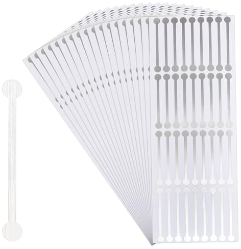 MAYJOYDIY 504 Pcs Tamper Evident Stickers 23×8cm Tamper Proof Labels Bottle Sealing Strip PVC Self Adhesive Stickers for Jars Cosmetic Bottle Seals Envelopes Takeouts Paper Cup(Sliver)