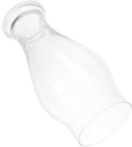 BESTYASH Retro Glasabdeckung für Petroleumlampe aus Klarem Glas Einfache Montage Professioneller Öllampenkamin für Nostalgische Öllampen und Camping Öllampen im Innenbereich