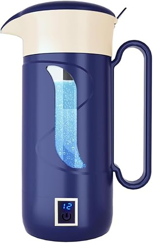 GOSOIT Hydrogen Water Bottle Hydrogen Alkaline Water Generator Ionizer Hydrogen Water Maker Machine with SPE and PEM Technology (Dutch Blue)
