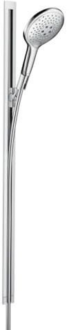 hansgrohe Raindance Select S 150 Duschset 0,90m, 3 Strahlarten, Weiß/Chrom