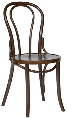 Bolero cf139 Bugholz Bistro Seite Stuhl, walnuss (2 Stück)