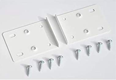 Hinge schild Duokochfeld Schranktür Schrauben Zink White - 4 Stück