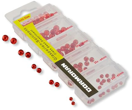 Cormoran Glasperlen-Sortiment rot 3-7mm SB100