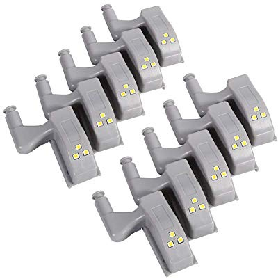 LED-Schrankleuchten, Universal, für Scharniere, für moderne Küchen, Lampen-Dekoration, 10 Stück Cool Blanc
