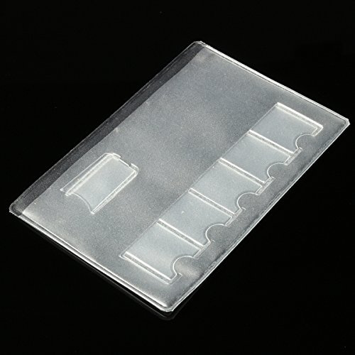 C-FUNN 7 Pocket Transparent SIM Kartenhalter Aufbewahrungskoffer