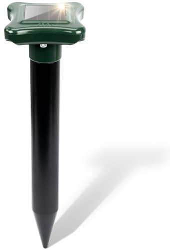 Gardigo Solar Ameisenabwehr 600Hz 700m² IP56 | Ameisen bekämpfen durch Schwingungen, Wasserdicht, Garten, Kübelpflanzen, Rasen