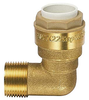 ITAP-FIT -IT640B012012- Messing-Steckverbinder Winkel für Cu-Rohr Ø 12 mm x 1/2 AG - DVGW