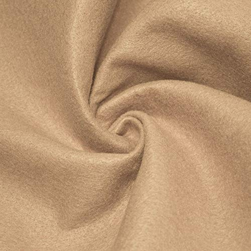 AK Trading CO. 72-Inch Wide 1/16” Thick Acrylic Felt Fabric for Arts & Crafts, Cushion and Padding, Sewing Projects, Kids School Projects, DIY Projects & More. - Taupe, 1 Yard (AKFELT-TAUPE-1YD)