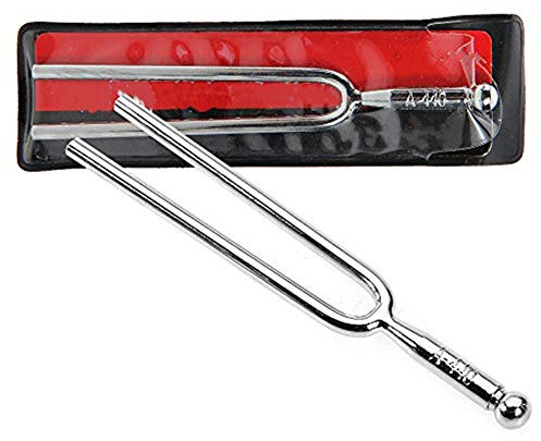Diapasón de Acero Inoxidable Instrumento Afinador de Guitarra para Violín Estándar A 440 Hz con Bolsa de Almacenamiento para Instrumentos Musicales Estándar Dispositivo Afinador para Guitarra Violín