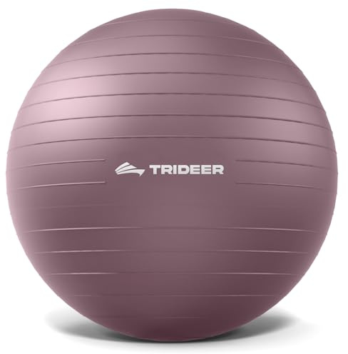 Trideer Yoga Ball for Pregnancy Office Ball Chair– Exercise Ball for Birthing, Labor, Stretching & Core Workout – Anti-Burst, Slip-Resistant for Home Gym, Flexible Seating & Physical Therapy