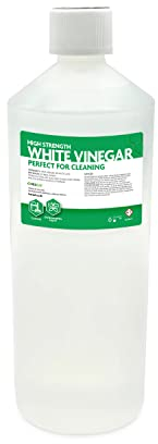 Hexeal High Strength White Vinegar 500ml – 500ml Bottle of 20% Strong White Cleaning Vinegar for Sanitising & Cleaning – Suitable for Use in the Garden – Deodorises & Removes Grime