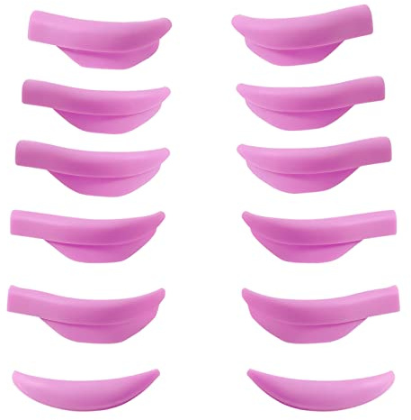 Katya Vinog DIY Eyelash Perm Pad Shield Mega L Curl Pads No Glue Needed On Eyelid Silicone Guard Lifting Eyelashes Up, Lami Lamination Roller Perm Rods Ultra Soft & Light