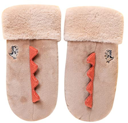 Handschuhe Kinder Handschuhe Kinder Stretch Winter Kinderhandschuhe Cartoon Warm Halbfinger Fingerhandschuh Fäustling Kuschelweiche Kleinkind Wollhandschuhe für Mädchen Jungen