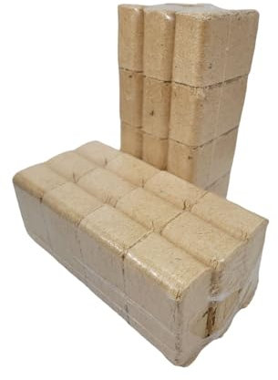 Bricchetti in legno, 10 kg (2 confezioni da 10 kg (20 kg))