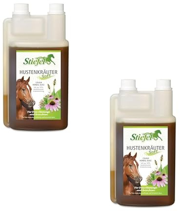 Stiefel Hustenkräutersaft | Doppelpack | 2 x 1 l | Ergänzungsfuttermittel für Pferde | Natürliche Kräutermischung