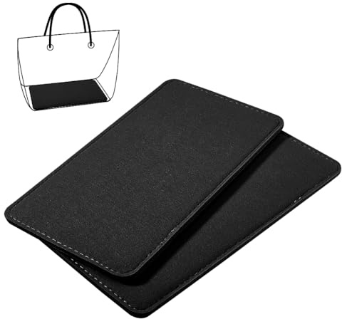 PH PandaHall Felt Base Shaper,28x15.5cm Black Bag Shaper Purse Shaper Bag Bottom Purse Insert Rectangle Bags Liner Board Handbag Stabilizer Support for Winter Tote Knitting Bags Backpack, 7mm Thick