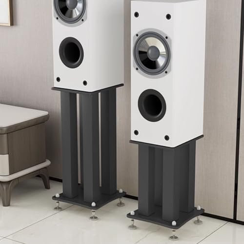 Floor-Standing Speaker Stand 2-Pack,Universal Large Durabl.e Metal Surround Speakers with Non Slip Pad & Base, for Home Theater Studio Stage,40cm(153/4in) Tall