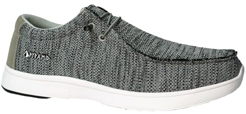 Pyramid Scarpe da Bowling da Uomo Path Lite Senza Cuciture, Grigio statico, 44 EU