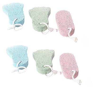 NOLITOY 6piezas Piedra Pómez para Pies Exfoliante para Pedicura Herramienta de Cuidado para Eliminar Piel Muerta para Uso Casa o Spa