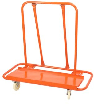 TABODD 2200lb Plasterboard Trolley Drywall Cart, Heave Duty Dry Wall Cart Sheetrock Board Sheet Material Carrier Dolly Transporter with 4 Silent Swivel Wheels for Factories, Warehouses