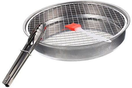 Abaodam Usa e Getta in Barbecue Portatile Mini Per Scanalature Anti-scorrimento Superficie Per Cottura Per Picnic e Feste All