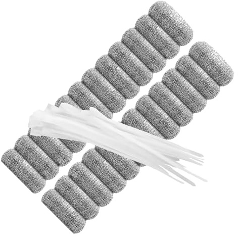 Mipcase 24pezzi Filtro Acqua Lavatrice Rete Con Fascette Utensile Pulizia Casa Per Catturare Lint e Sporcizia Resistente e Facile Da Usare