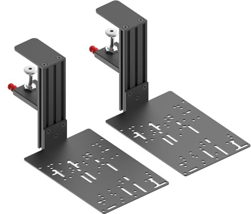JOYORAN 2 Sets of HOTAS Desk Mounts for Flight Sim Game Joysticks, Throttles Compatible with Logitech X56/X52/X52 Pro, Thrustmaster T-Flight Hotas series/T.16000M FCS/Sol R2/R4/TCA