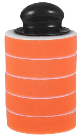 DECORNIJIA Almohadillas de Pulido para Coche con Mango Esponjas Aplicadoras de Cera para Encerado Manual Kit de Pulidor y Encerador Automotriz Versátil y Fácil de Usar
