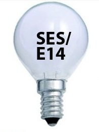 Branded 10x Opal Golf Light Bulb 40w / SES Small Edison White Pearl Soft Lamps