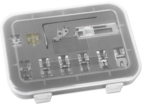 11-teiliges Füßchenset Pfaff Nähfuß Set 5mm Stichbreite mit IDT