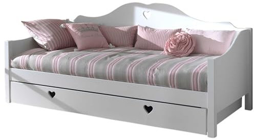 VIPACK AMCO41 Kojenbett mit Bettschublade, 90 x 200 cm, weiß