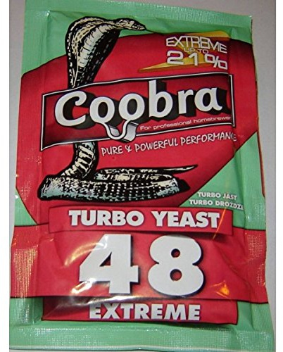 Turbohefe - Coobra Turbo Yeast 48h - 135g | Destillieren Hefe | Hefe für Maische | Hefe für die Gärung | Wodka-Hefe