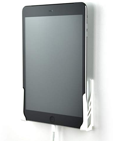 Dockem Koala väggfäste 2.0: Skadefri universell docka för smartphones, surfplattor, läsplattor, läsplattor: för iPad 1, 2, 3, 4, Air 1/2/3, iPad Minis, Pros, Samsung Galaxy Tablets, Microsoft Surface Tablets (vit)
