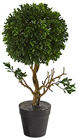 Nearly Natural Buchsbaum, Buchsbaum, UV-beständig, für drinnen und draußen, 38 cm