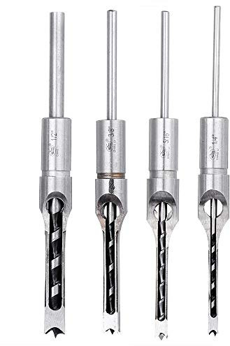 DIMENXONG Bricolaje y Herramientas 1pce 6,4/8 / 9,5/12,7 mm Tratamiento de la Madera Square Taladro bit escopleado Cincel 1/4 a 1/2 Pulgadas (Size : 6.4mm)