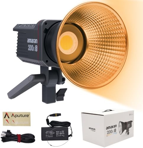 Aputure Amaran 200x S 200W Ultra-High SSI Bi-Color Bowens Mount Point-source LED 2700K-6500K, App Control Built-in 9 Lighting Effects DC/AC Power Supply