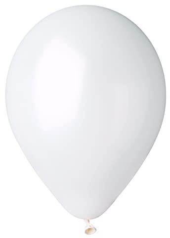 Busta 100 palloncini perlati in lattice naturale Premium Quality G120 (Ø 33cm / 13), bianco perlato