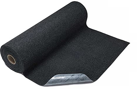 Primaflor Antirutsch-läufer ANCHORSAFE 90x350cm | 1,9mm flach | Selbstklebender Kurzflor Teppich für Gastronomie & Arbeitsplätze | 90cm breit, hygienisch, rutschfest, schnell trocknend