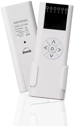 AC114-06 Six Channel - Handheld Addition or Replacement - Great for Outdoor Blinds & Shades