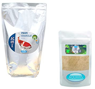 Aquaris Sparset Teichpflege und Futter für Koi Karpfen für heranwachsende Fische 2 kg