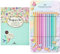 Moses Flowers & Friends Briefpapier-Set | Briefbögen, Briefumschläge und bunte Sticker in einer praktischen Aufbewahrungsmappe & Faber-Castell 201910 - Buntstifte Sparkle Pastell, 12er Metalletui
