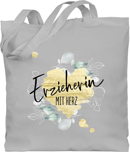 Shirtracer - Baumwolltasche - - Taschen - Erzieherin mit Herz