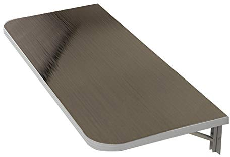 asdchZen Kleiner Klappbarer Küchentisch, Wandmontierte Werkbank, Robuster, Platzsparender, Wandmontierter Edelstahl-Computertisch, Tragkraft 100 Kg (L120 X B30 cm (L47 X B12 Zoll))