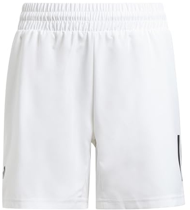 adidas Garçon Boys Club Tennis 3-Stripes Shorts, White, 9-10 Years