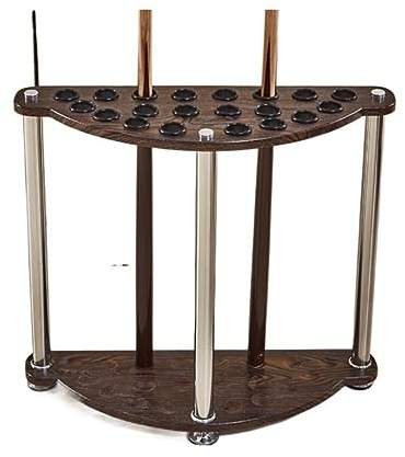 ANIIC Pool-Queue-Halter Billard-Queue-Rack, Stehend, Queue-Rack, Snooker, Pool, Queue-Rack, Montiertes Rack Für Bis Zu 20 Queues Billard Queue Halterung