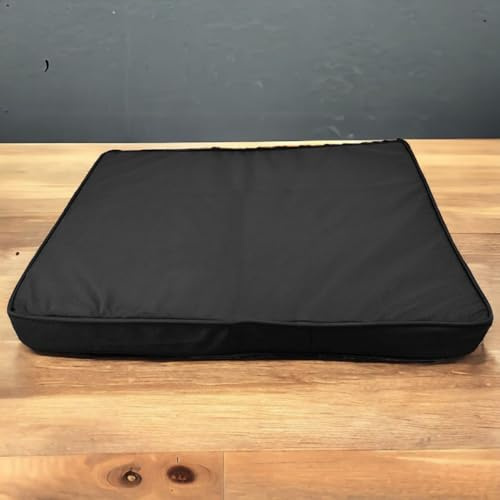 COMFORT TOUCH® Euro Pallet Cushions for Pallet Furniture, Pallet Sofa Cushions, Indoor & Outdoor, Waterproof Pallet Cushions, 120 x 80 x 10cm (Black)