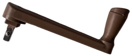 Milageto Ombrello da Patio Manovella Maniglia Gruppo Braccio Giardino Cortile Spiaggia Maniglia Staccabile Accessori per Ombrello Parti dell'ombrello, Marrone