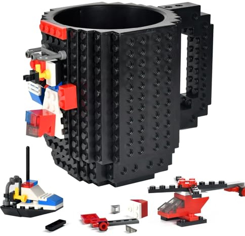 Secret Santa Gifts for Men, Brick Blocks Coffee Mug,Christmas DIY Gifts | 350ml,Boyfriend Christmas Presents for Him Colleague on Birthday Anniversary