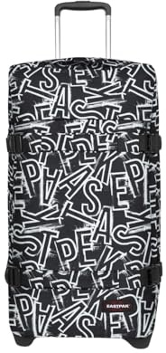 Eastpak, TRANSIT'R M, Unisex - Erwachsene, Koffer, Ep Letters Black, M, Erweiterbar