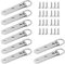 NJCXOLA 8 pcs Bildaufhänger für Schwere Bilder D-Ring-Bildaufhänger, Bilderaufhänger Super schwere Bild,Bild Aufhänger Robust mit 24pcs Schrauben zum Aufhängen von Kunstwerken Rahmen